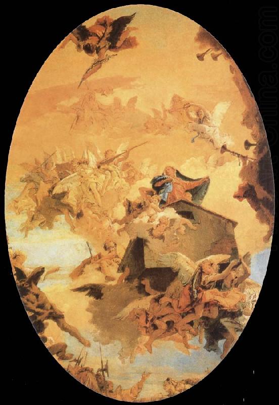 The traslacion of the holy house to Loreto, Giovanni Battista Tiepolo